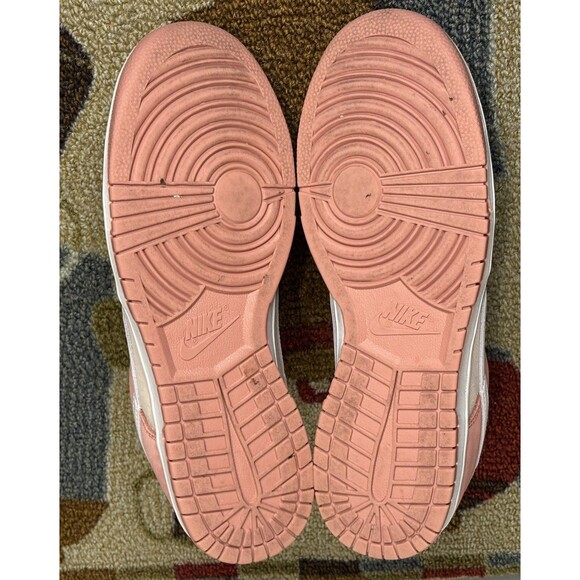 Nike Dunk Low PRM Men’s Red Stardust Sneakers Size 10.5 - Picture 5 of 5